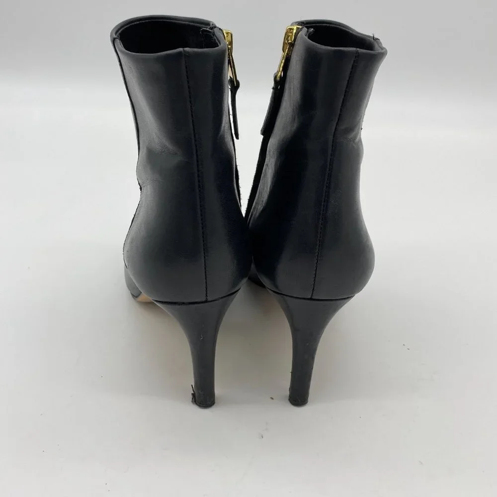 Sam Edelman Karen Black Leather Pointed Boots 7 - Picture 5 of 8